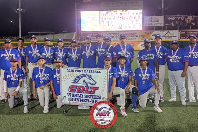 Equipo de Guaynabo, Puerto Rico, en la Colt World Series de 2025. Archivo PONY